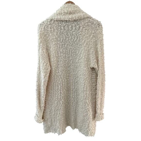 Anthropologie Akemi + Kin Bernadette Textured Knit Cardigan Cream Size Small - Picture 4 of 10
